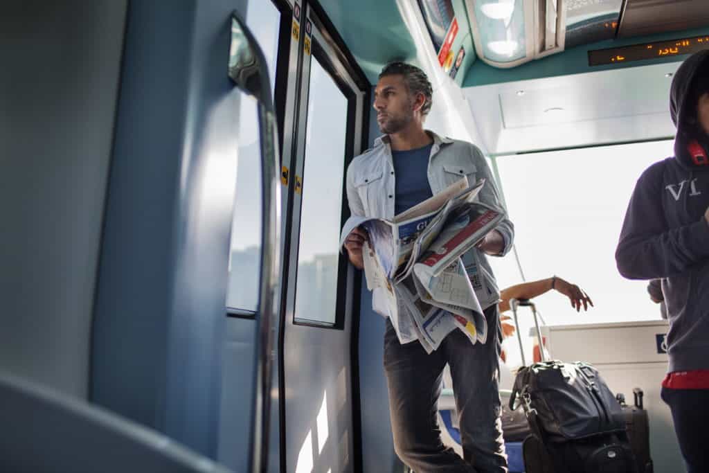 Fahrgast Dubai Metro