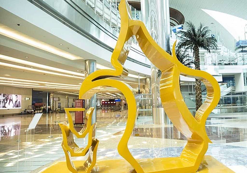 Kunst am Flughafen Dubai