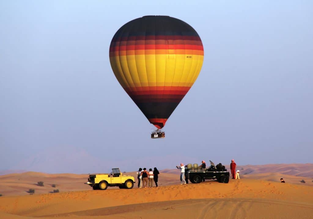 Ausflug Wüste Heißluftballon