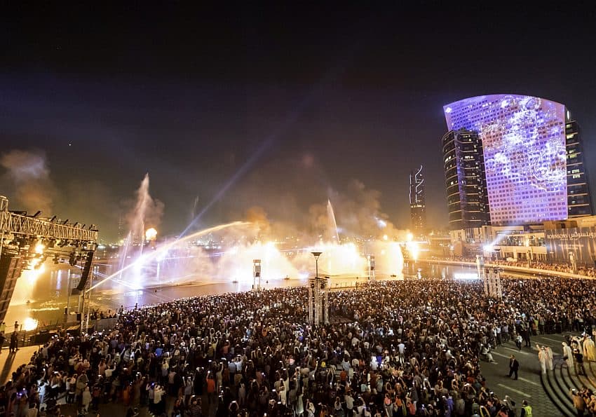 DUbai Festival City Lichtershow