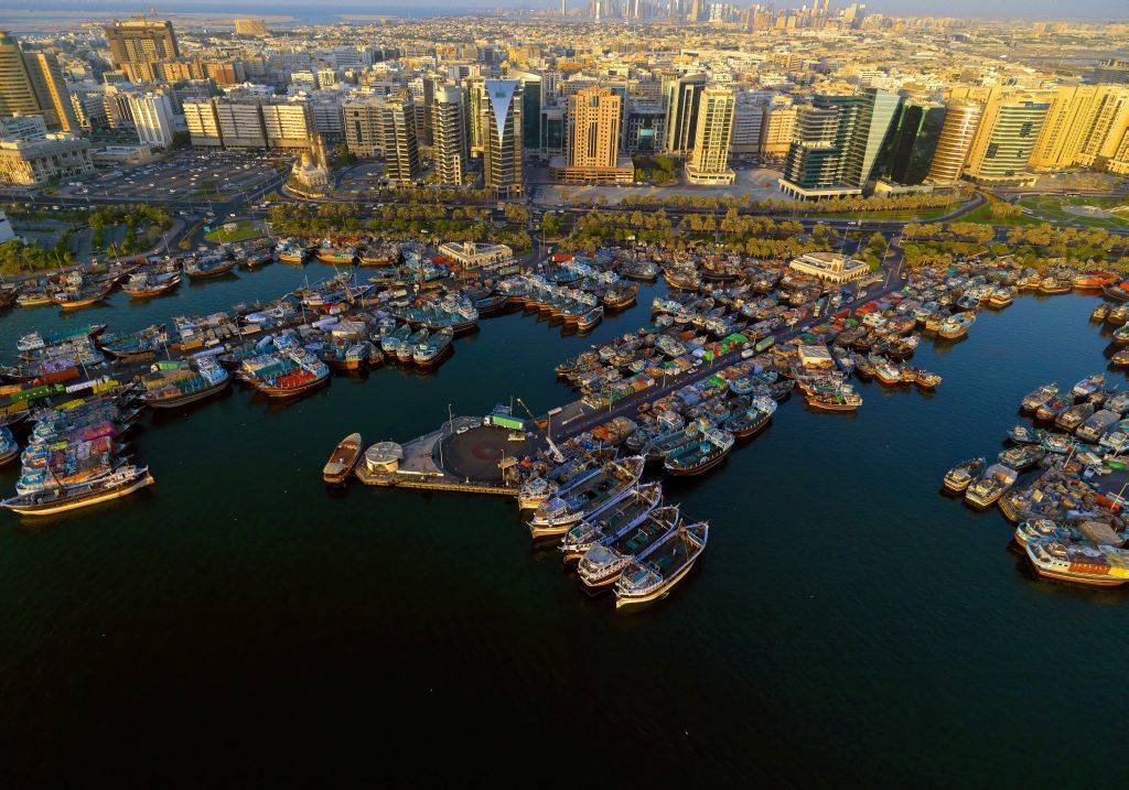 Dubai Creek von oben