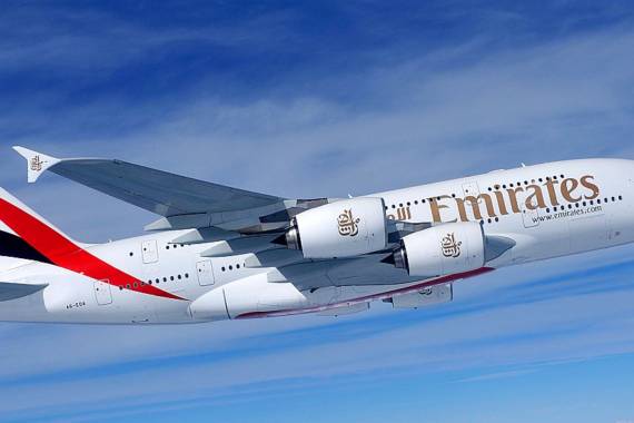 Flugzeug Emirates