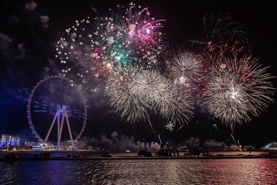 Eid Al Adha Feuerwerk