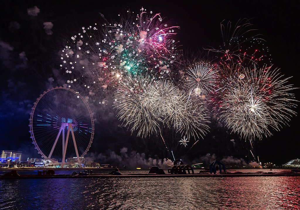 Eid Al Adha Feuerwerk