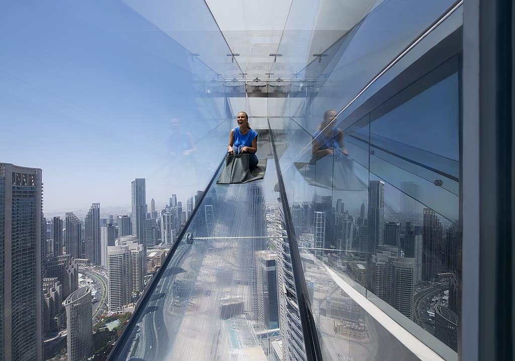 Rutschen im Address Sky View Dubai
