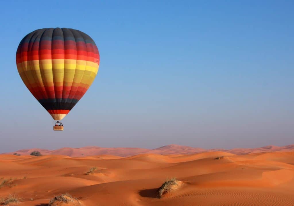 Wüste Dubai Ballonfahrt