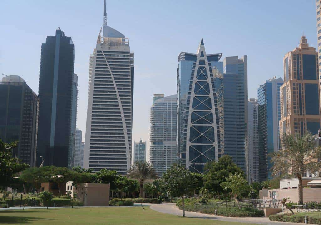 Skyline JLT mit Park