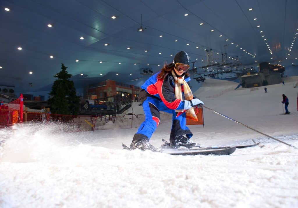 Abfahrt Ski Dubai