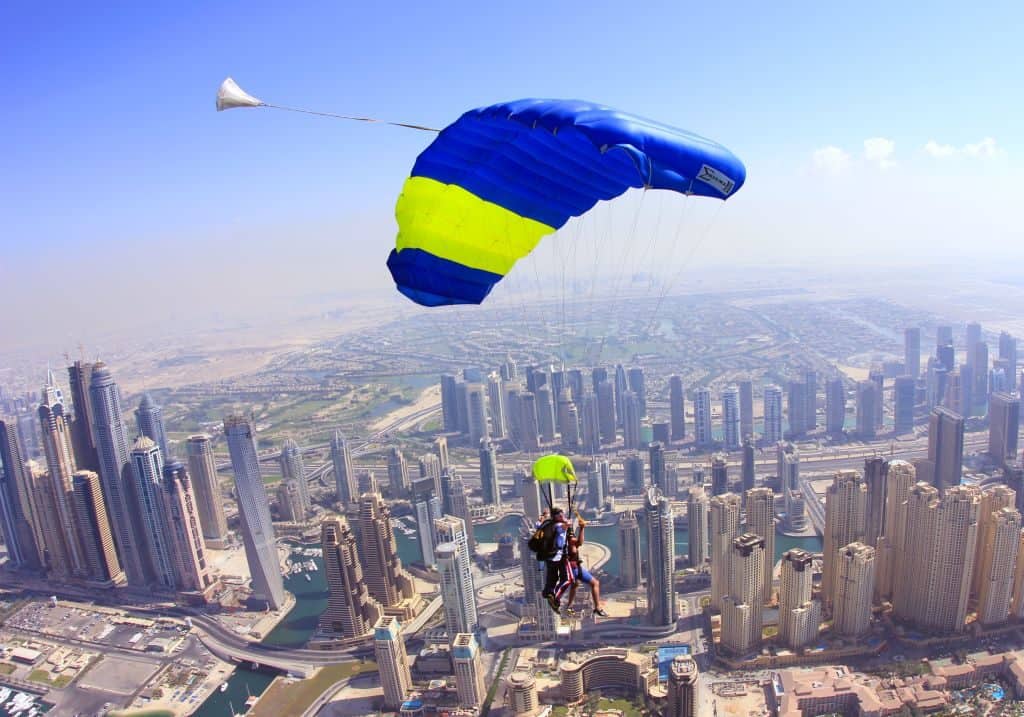 Fallschirmspringen Dubai
