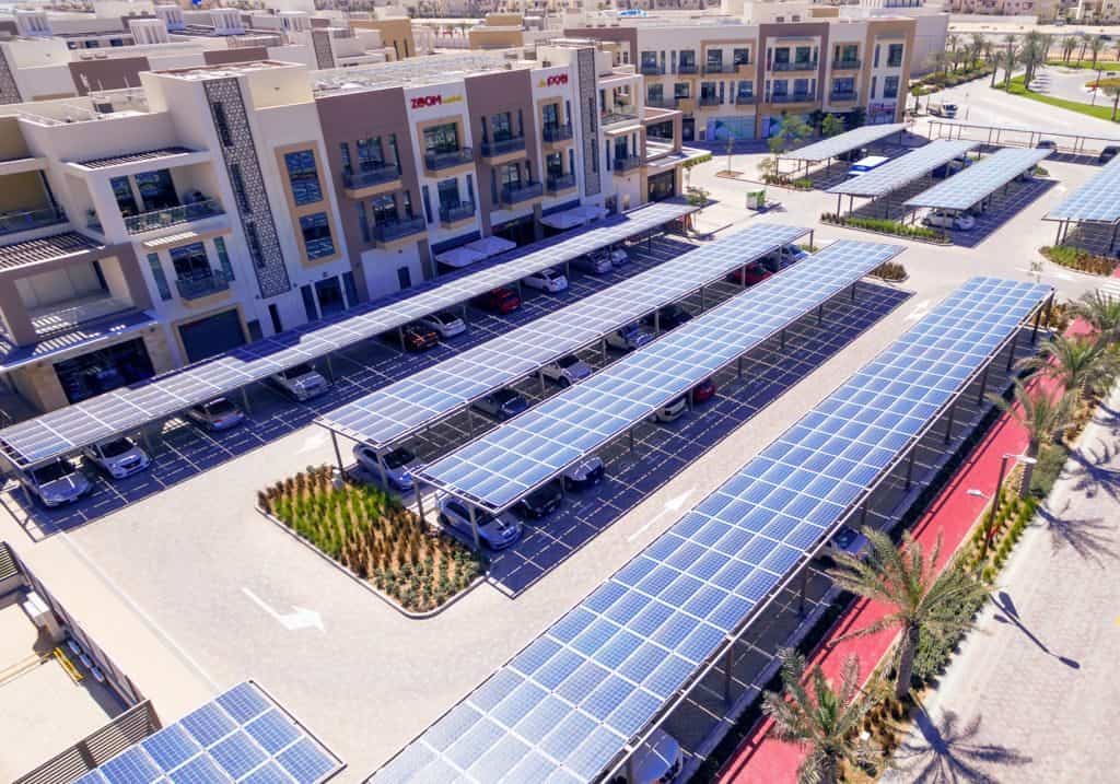 Solaranlage nachhaltige Stadt Dubai